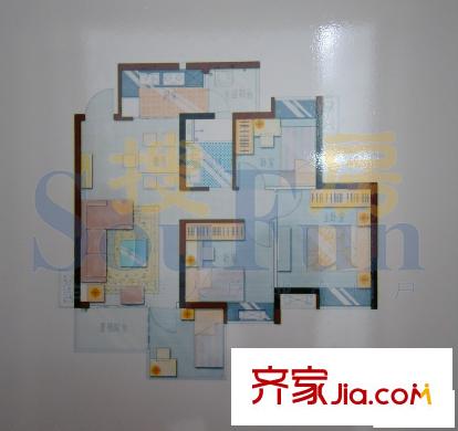 時代糖果戶型圖5棟二期03單位 3室2廳