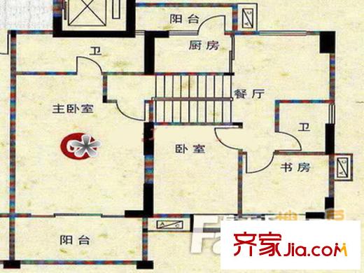 裕豐豪庭戶(hù)型圖3室1廳戶(hù)型圖 3室1廳2衛(wèi)1廚