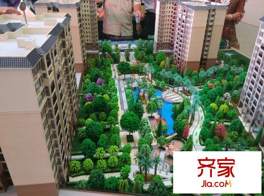 華瓏恒湖軒項(xiàng)目沙盤圖