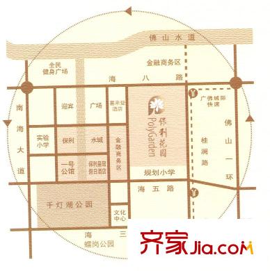 保利花園交通圖