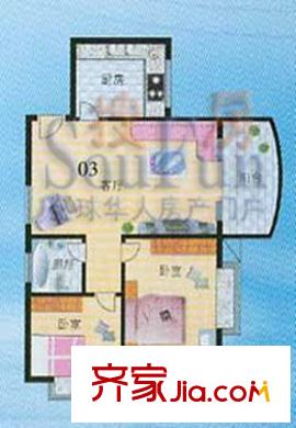 民園小區(qū)戶型圖2房2廳 2室2廳1衛(wèi)