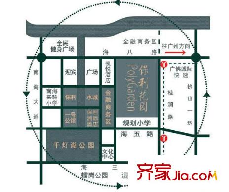 保利花園交通圖