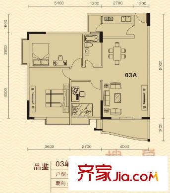 碧琴灣戶型圖03單位2 3室2廳2衛(wèi)1廚