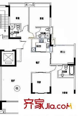 三水御江南 3室 戶型圖