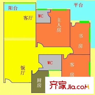 俊博苑 3室 戶型圖