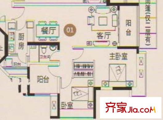 佛山三水御江南户型图-齐家网小区库