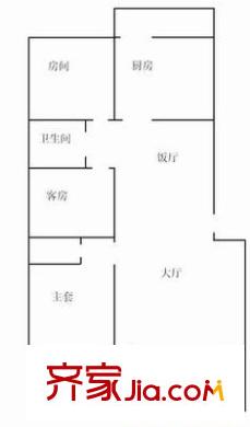翠逸庭苑 3室 戶型圖