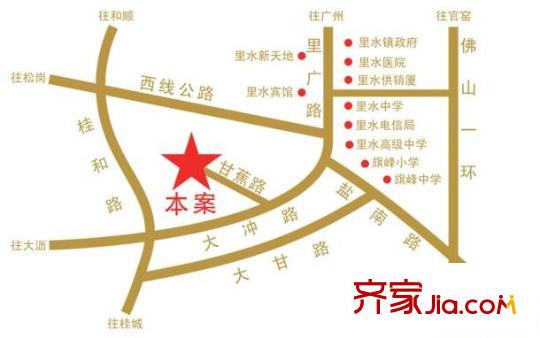 海逸錦繡藍(lán)灣交通圖