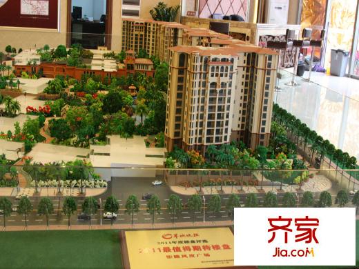 風(fēng)度廣場(chǎng)沙盤圖