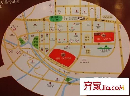 風(fēng)度廣場(chǎng)交通圖