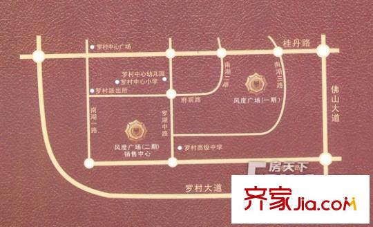 風(fēng)度廣場(chǎng)交通圖