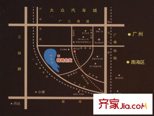 錦繡北苑交通圖