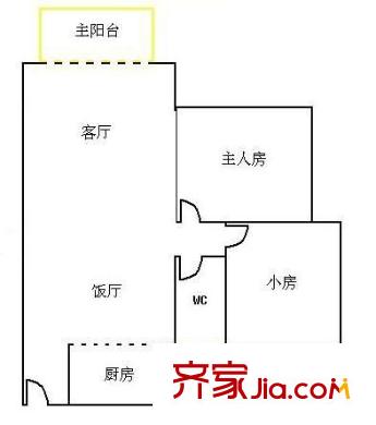 康怡花園 2室 戶(hù)型圖