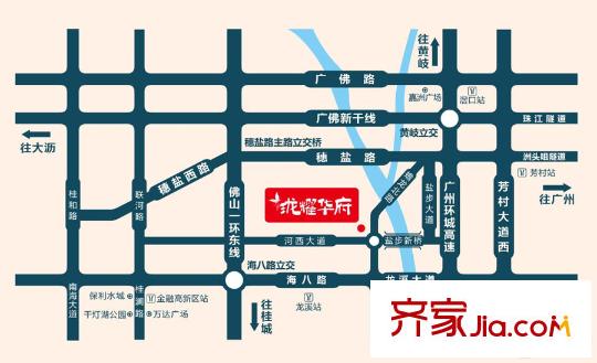 瓏耀華府交通圖