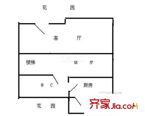順德碧桂園正苑戶型圖0室2廳戶型圖 2廳