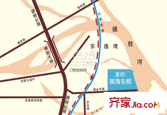 美的御海東郡交通圖
