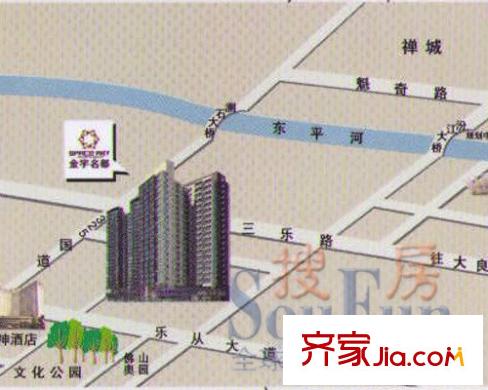 金宇名都交通圖