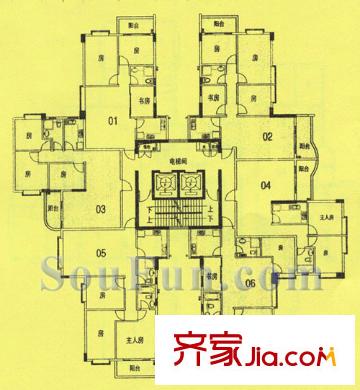 半山雍景臺 戶型圖2