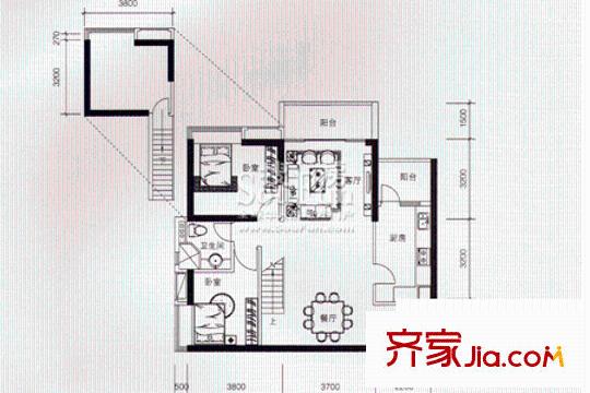 金宇名都戶型圖A座單數(shù)層08單元 
