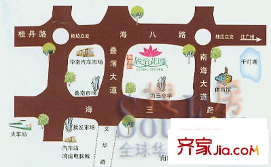 俊怡花園交通圖