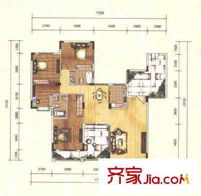 佛羅倫斯12座02單位 4室2廳2衛(wèi)