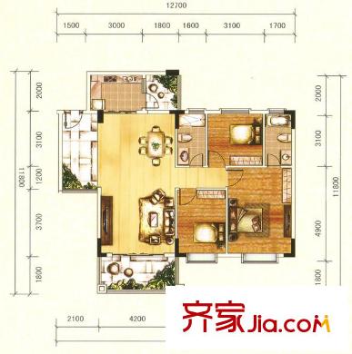 佛羅倫斯11座02單位，13座03單位 3室2廳2衛(wèi)