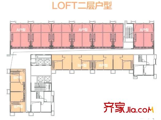 海倫堡?海匯廣場(chǎng)loft2層平面圖 