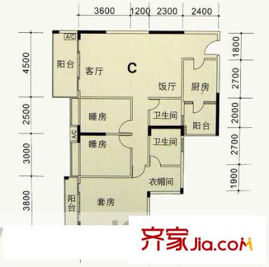 陽光花園戶型圖