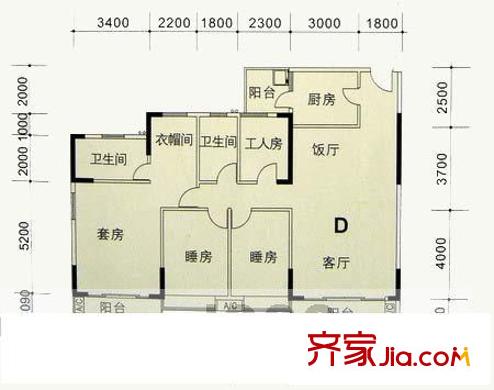 陽光花園戶型圖