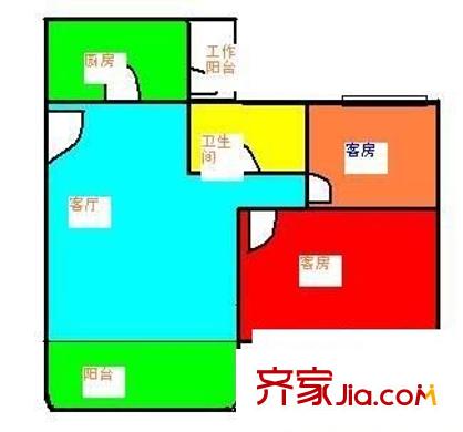 順德碧桂園西苑綠茵居戶型圖2室1廳戶型圖 2室1廳1衛(wèi)1廚