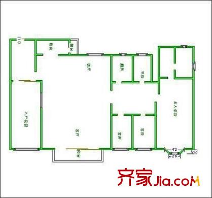 薈景豪庭 4室 戶型圖