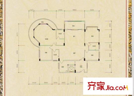 南國香格里拉花園 0室 戶型圖