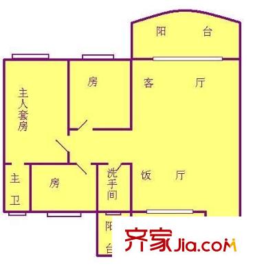 薈景豪庭 3室 戶型圖