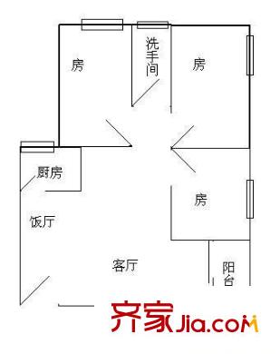 薈景豪庭 3室 戶型圖