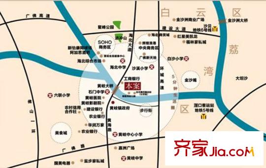 白天鵝花園?御江交通圖