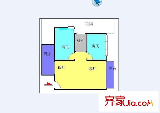 沙面新城 0室 戶型圖