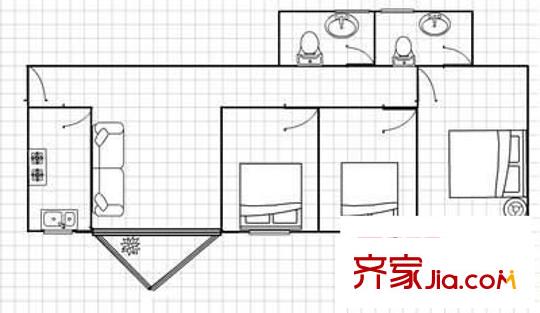 佛山河畔花园户型图-齐家网小区库