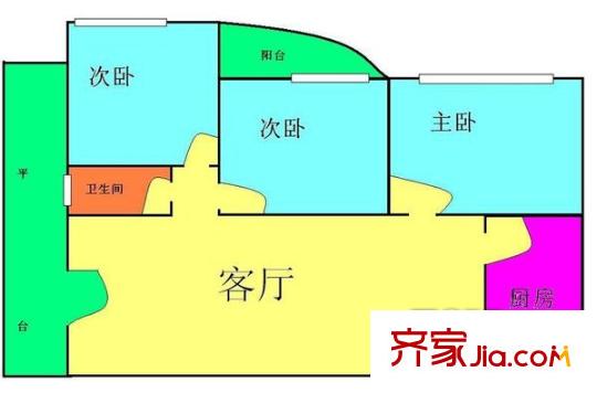 名雅花園 0室 戶型圖