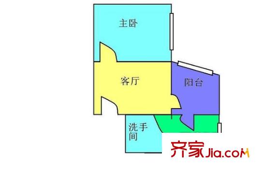 名雅花園 0室 戶型圖