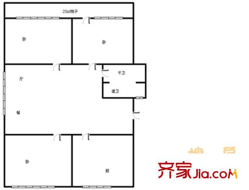 豐澤家園 3室 戶型圖