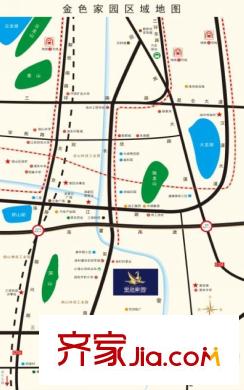 金色家園交通圖