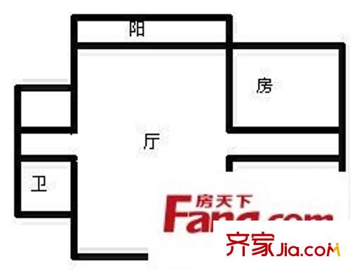 方洲麗景廣場(chǎng) 2室 戶型圖