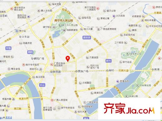 廣西軍區(qū)住宅小區(qū)交通圖東葛路7號(hào)