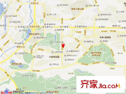盛天茗城交通圖
