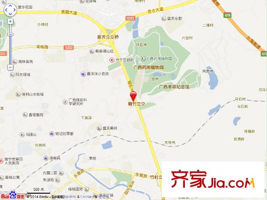 藥用植物園綠園小區(qū)交通圖