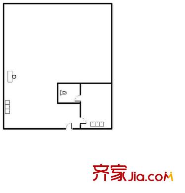 新城國(guó)際 1室 戶(hù)型圖