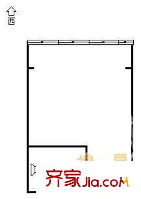 地王國際商會 1室 戶型圖