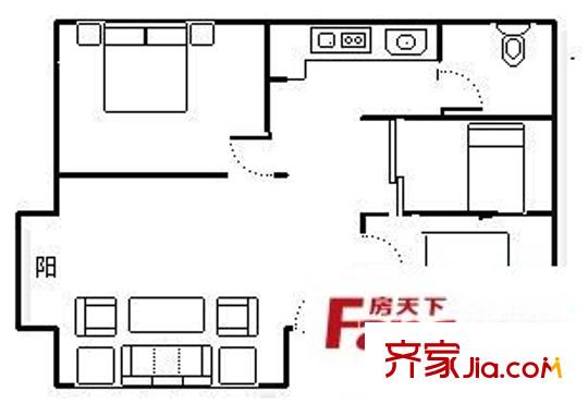 廣西電網(wǎng)公司平方米東生活區(qū)戶型圖廣西電網(wǎng)平方米東生活區(qū) 3室 戶型圖 3室2廳1衛(wèi)1廚