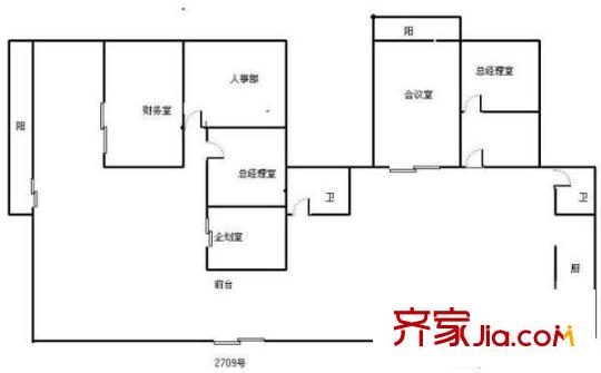 新城國(guó)際 6室 戶(hù)型圖