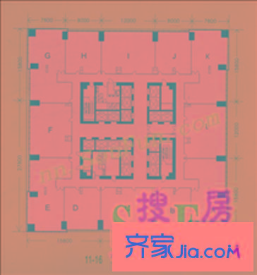 地王國際商會 1室 戶型圖